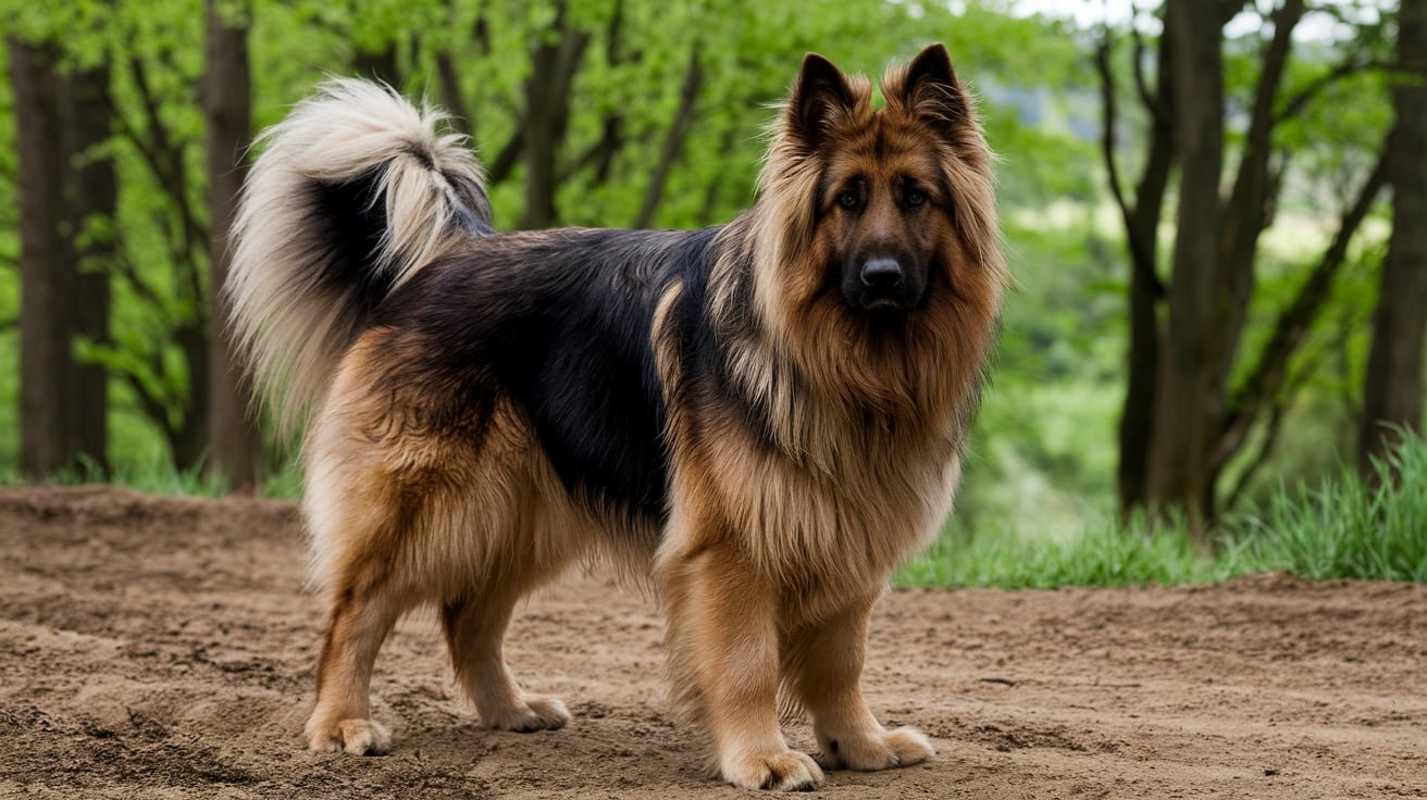 Long Haired German Shepherd