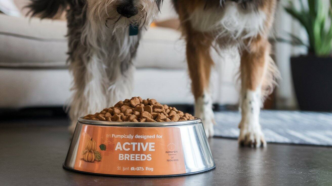 Pumpkin Dog Food for Active Breeds